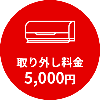 取り外し料金5,000円